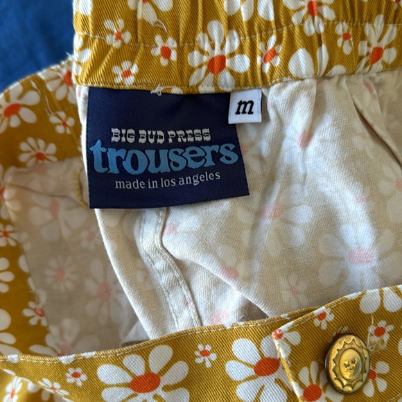 Big Bud Press Yellow Lazy Daisy Trousers - Picture 2 of 6